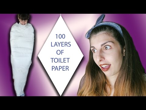100 LAYERS OF SARAN WRAP CHALLENGE WITH A TWIST