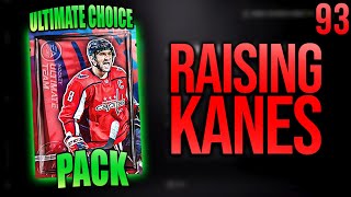 OPENING ULTIMATE CHOICE PACK IF WE WIN! NHL 21 HUT RAISING KANES 93