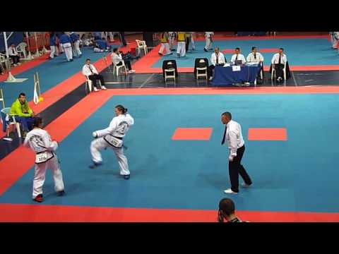 Stasa Lipnik (Slo) v Anna Posingerova (Cze) Female -69Kg Sparring Final