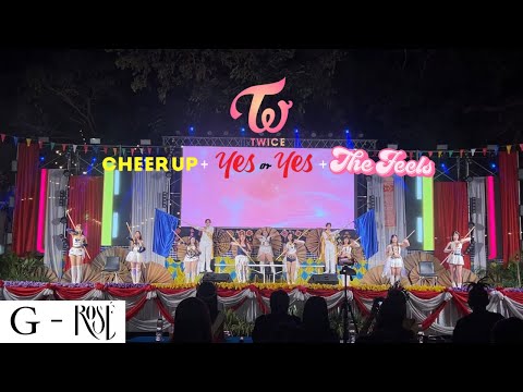 TWICE - Cheer up + Yes or Yes + The feel cover by G-ROSE งานบุญเบิกฟ้ากาชาดมหาสารคาม