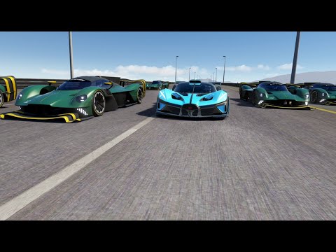 Bugatti Bolide vs Aston Martin Valkyrie AMR Pro at Special Stage Route X