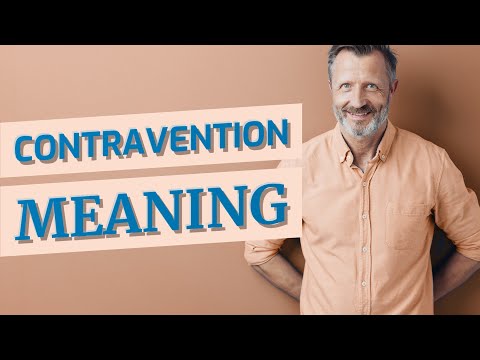 Contravention | Meaning of contravention 📖 📖 📖 📖