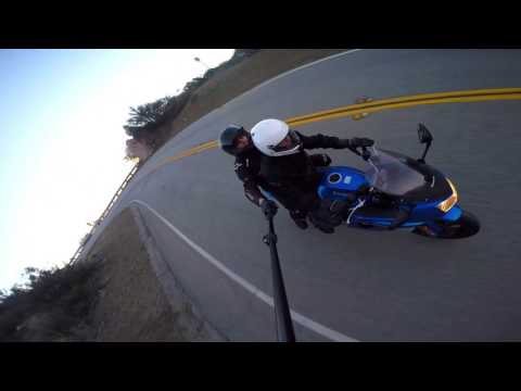 Riding the Snake in Malibu, California. Mulholland drive (2/7/16)