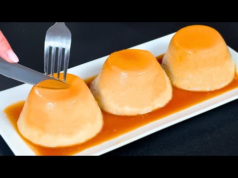 Just milk and banana! The best creamy dessert in 5 minutes that everyone will love! No baking!