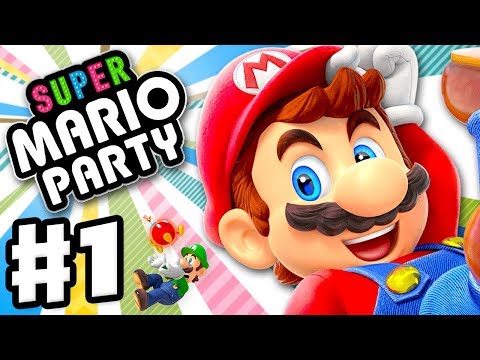 Super Mario Party - Gameplay Walkthrough Part 1 - Intro and Whomp's Domino Ruins!  ▶1:00:00