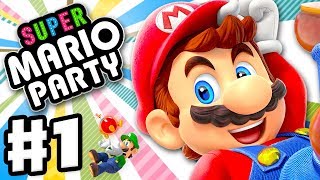 Super Mario Party - Gameplay Walkthrough Part 1 - Intro and Whomp&#39;s Domino Ruins! (Nintendo Switch)
