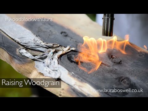Japanese Woodblock With Laura Episode 3 - Raising Woodgrain with Fire!