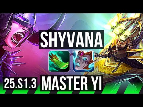 SHYVANA vs MASTER YI (JGL) | Dominating | EUW Grandmaster | 25.S1.3
