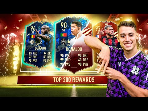 MY CRAZY TOP 200 TOTS SERIE A FUT CHAMPS REWARDS! FIFA 21 ULTIMATE TEAM!