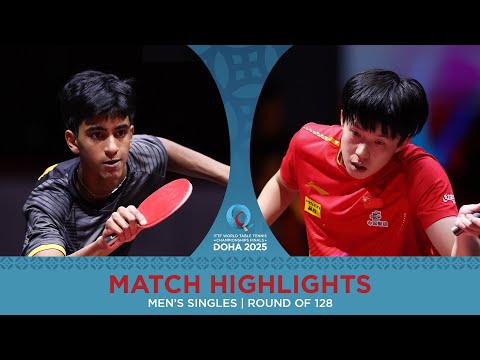 Nandan Naresh vs Wang Chuqin | Match Highlights | #ITTFWorlds2025