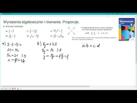 zad. 1 str. 58 PROPORCJE Matematyka z plusem 8