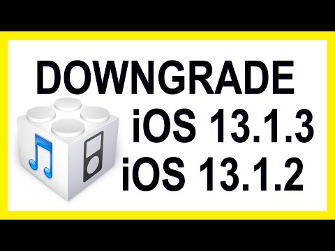 Downgrade iOS 13.1.3 to iOS 13.1.2 Video