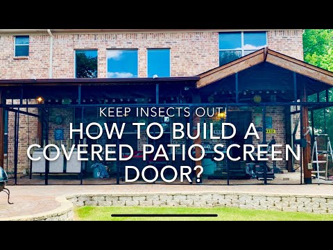 DIY Project. Cost $320. Magnetic Screen Door covered patio. Pinoy Tayo.