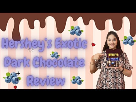 Hershey's Exotic Dark Chocolate Review | Blueberry & Acai Flavor | Food Review | Food Shots #shorts