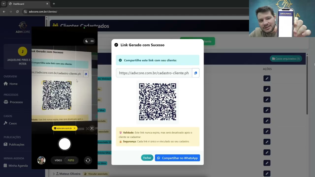 Como Cadastrar Clientes no AdvCore Academy | Sistema Jurídico com Cadastro Automático