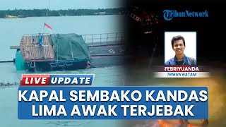 Kapal Muatan Sembako Kandas di Pelabuhan Dabo Singkep, Evakuasi Lima Awak Masih Berlangsung