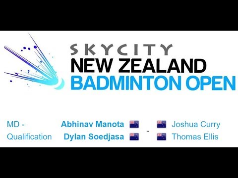 Badminton New Zealand Open 2017: Abhinav Manota/Dylan Soedjasa versus Joshua Curry/Thomas Ellis