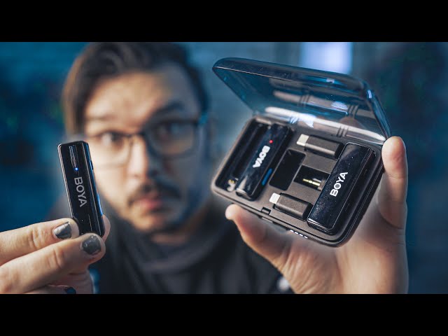 Vídeo relacionado con BOYA micrófono de Solapa inalámbrico Dual para Android Smartphone Laptop - Omnidireccional USB C Condensador de grabación de vídeo de micrófono para entrevista Podcast Vlog Youtube Live Stream