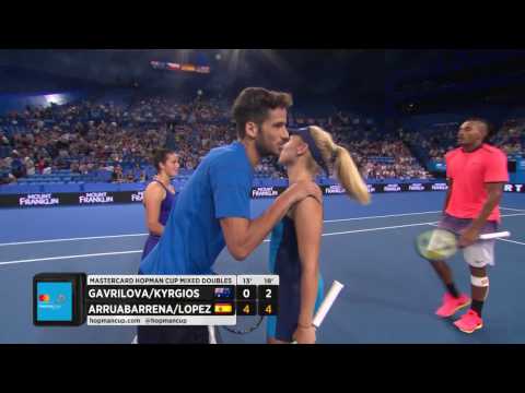 Australia v Spain highlights (RR) - Mastercard Hopman Cup 2017