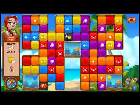 Lost Island Blast Adventure Level 725 - NO BOOSTERS 🏝️ | SKILLGAMING ✔️