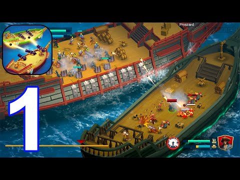Pirate Ships Build and Fight Gameplay