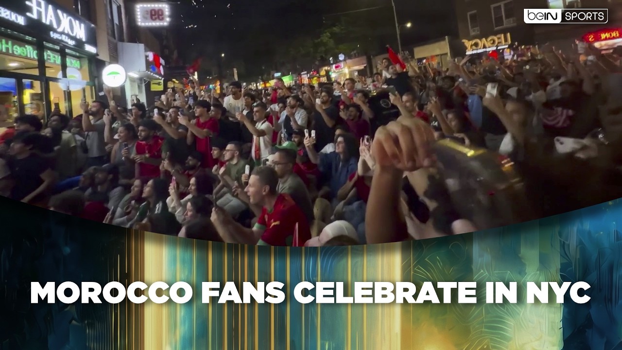 Morocco Fans Celebrate in NYC After Win Over the Netherlands | beIN SPORTS USA