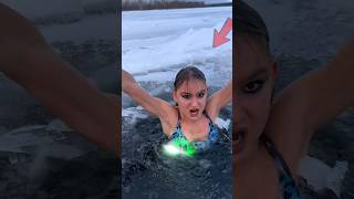Download lagu She Bathes In Freezing Water 😳 #shorts mp3
