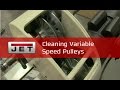 JET Lathe Variable Speed Pulley Cleaning