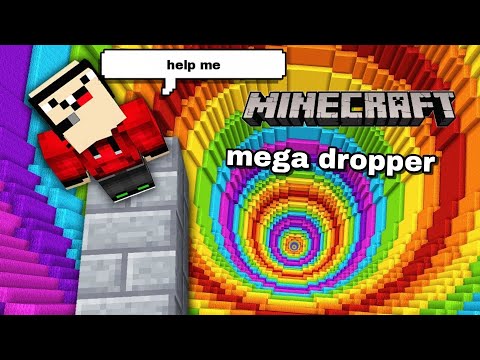 Minecraft mega rainbow dropper in hindi  || #minecraft #dropper #minecraftdropper