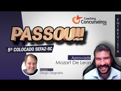 [ENTREVISTA] Mozart De Leon: 5º colocado na Sefaz-SC