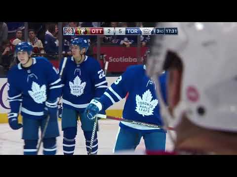 Nazem Kadri 18th Goal of the Season! 2/10/2018 (Ottawa Senators at Toronto Maple Leafs)