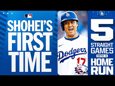 For the FIRST TIME in his career, Shohei Ohtani has homered in 5 STRAIGHT GAMES! 😳 | 大谷翔平ハイライト