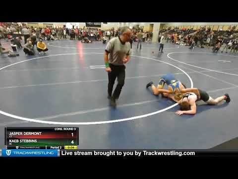 152 Lbs Cons. Round 3 - Jasper Dermont, CT Vs Kaeb Stebbins, IN E7a5