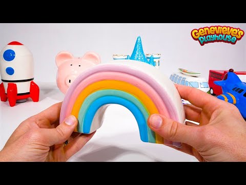 Piggy Bank Smash! Toy Learning Video for Toddlers and Kids!