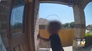 Boy beats on Texas family&#39;s door with whip; father arrested for firing gun