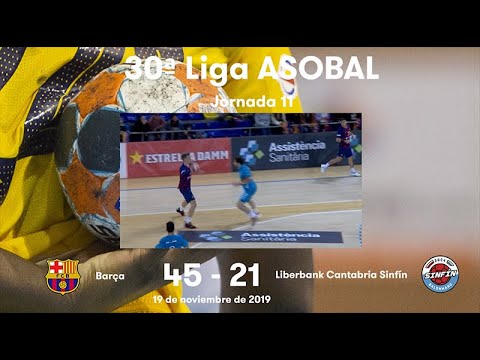 LIGA ASOBAL J11: Barça - Liberbank Cantabria Sinfín 45-21