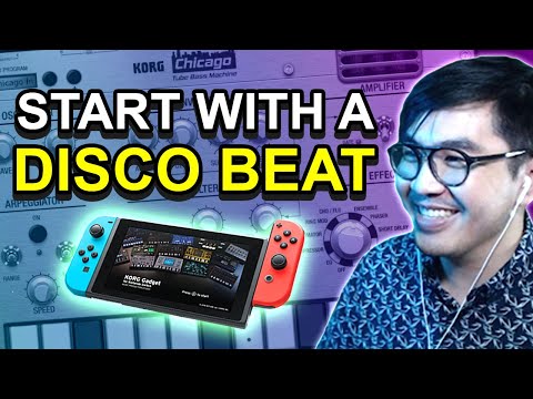 Making a song from a DISCO BEAT in KORG Gadget Switch