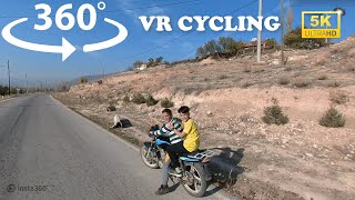Bike Ride 360 VR Video | Virtual Cycling in VR 360 | No Music