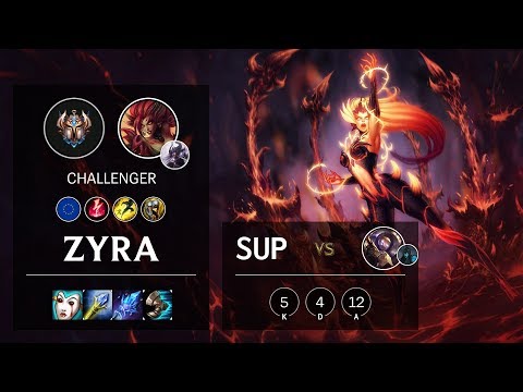 Zyra Support vs Blitzcrank - EUW Challenger Patch 10.8