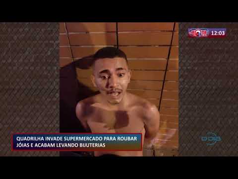 Quadrilha invade supermercado para roubar joias e levam bijuterias 06 10 2020