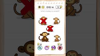 Which Monkey is 🐒Carsick Brain Test Level :- 46