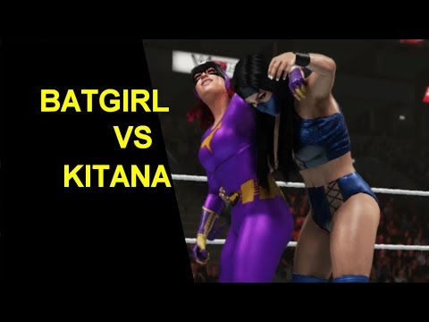 WWE 2K19 Batgirl vs Kitana - Superheroine Match