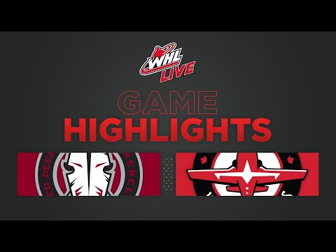 WHL Highlights: Rebels (4) at Warriors (2) - October 14, 2022
