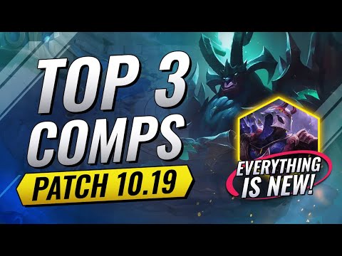 TOP 3 COMPS ON PATCH 10.19 - CLIMB FAST! - Teamfight Tactics