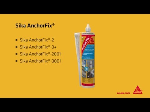Vgradnja rebraste armature s Sika AnchorFix®-2