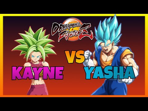 DBFZ - KAYNE vs YASHA gameplays (Blue Vegeta, Kefla, Trunks vs Fusion Bros, Android 17)