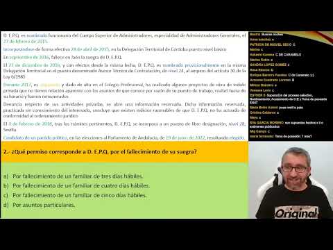 33.- Supuesto práctico N°1 - A1 Ingreso Libre Junta Andalucía 2022 (PDF📑⬇️)