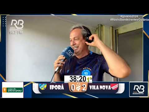 Túlio Isac narrando os Gols do jogo  - Iporá 1 x 3 Vila Nova