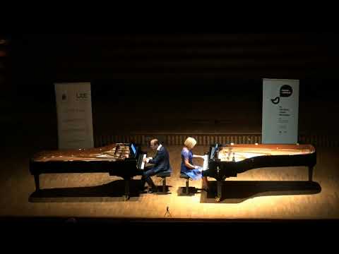 Duo Granat - Tamara Granat & Adrian Kreda plays 2 pianos Bach's Concerto in C major BWV1061 Fuga