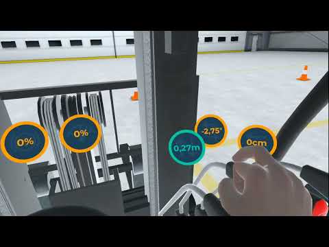 Egzamin praktyczny w trybie UDT — symulator wózka widłowego VR
